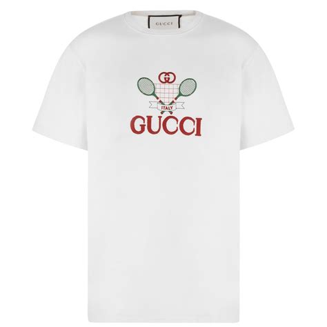 gucci tennis t shirt mens|Gucci t shirt outlet price.